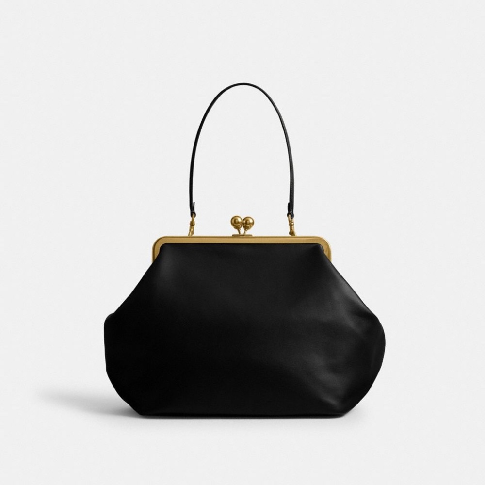 Coach Large Kisslock Frame Bag Designer Crossbody